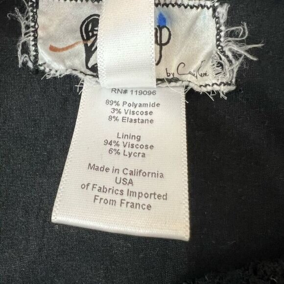 Nightcap Victorian Skirt Pencil Stretch Lace Black Slit lined 2 Free People Goth - Picture 4 of 13